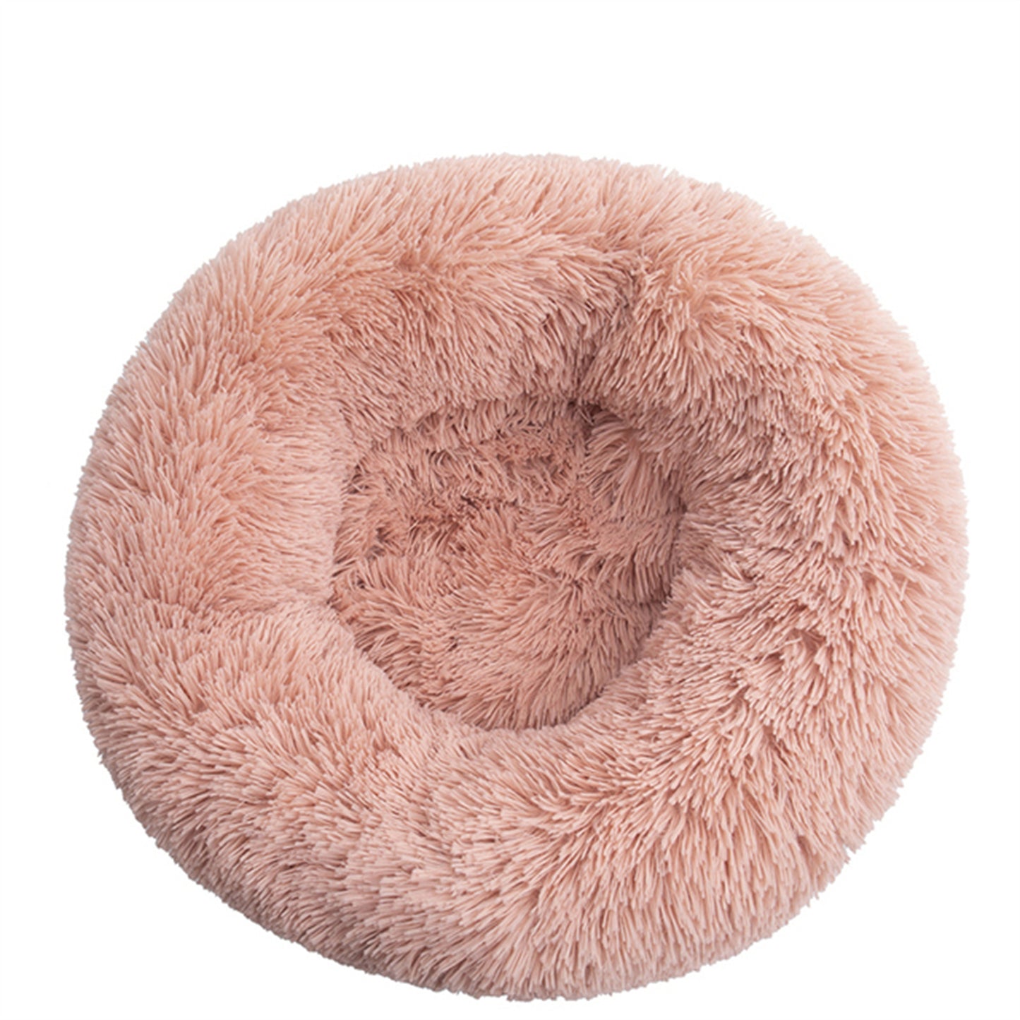 Pet Dog Bedding Warm Plush Round Comfortable Nest Comfy Sleep kennel Pink XL 100