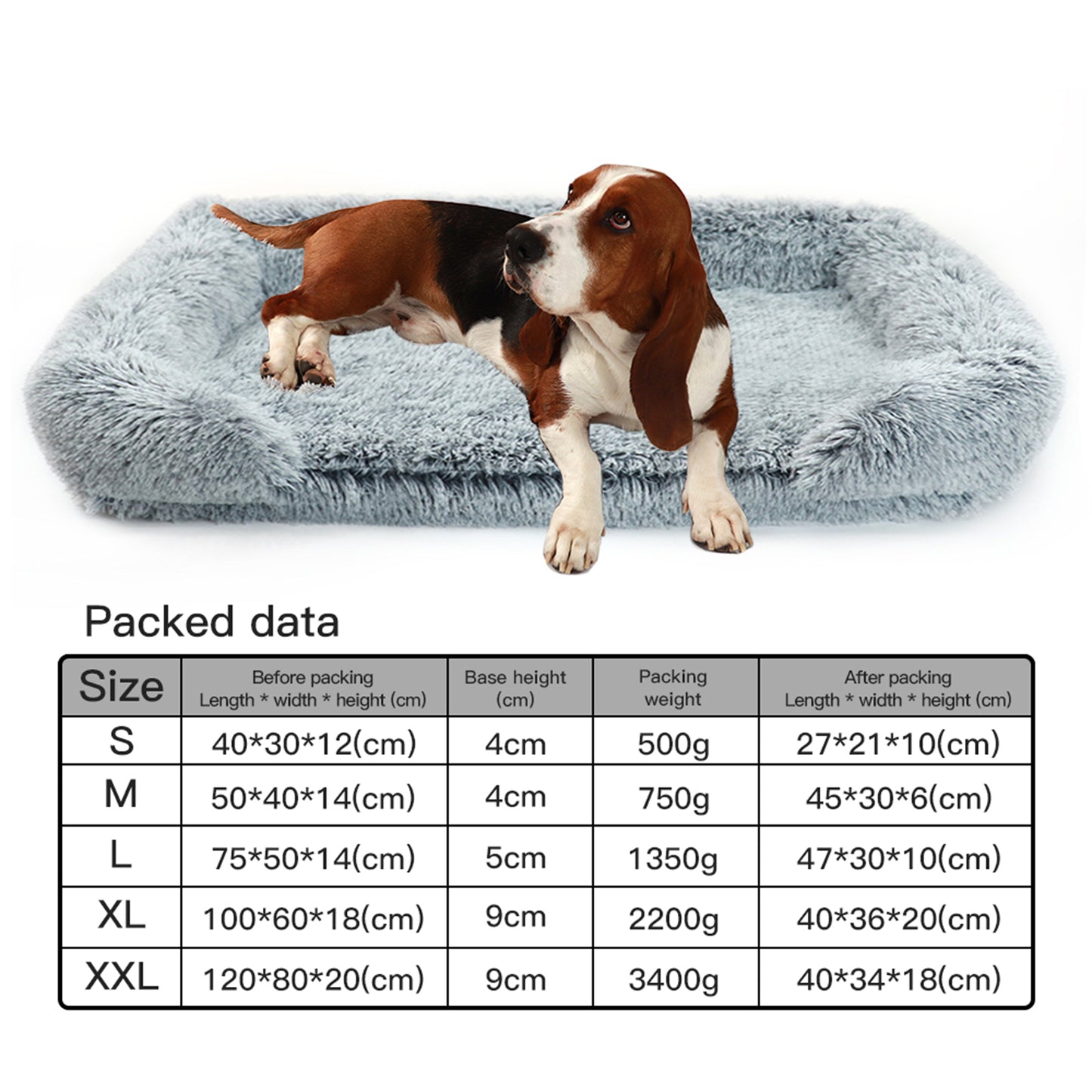 Pet Dog Comfort Bed Plush Bed Comfortable Nest Removable Cleaning Kennel XL