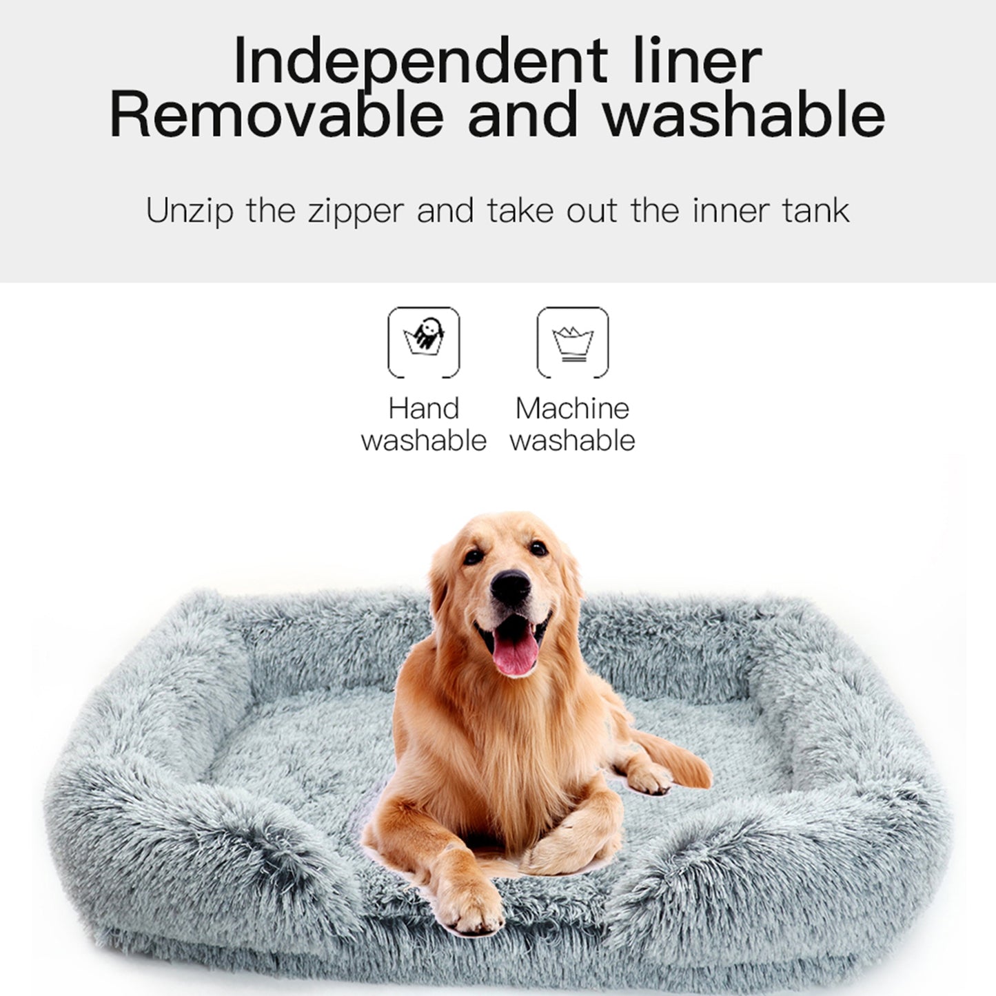 Pet Dog Comfort Bed Plush Bed Comfortable Nest Removable Cleaning Kennel XL