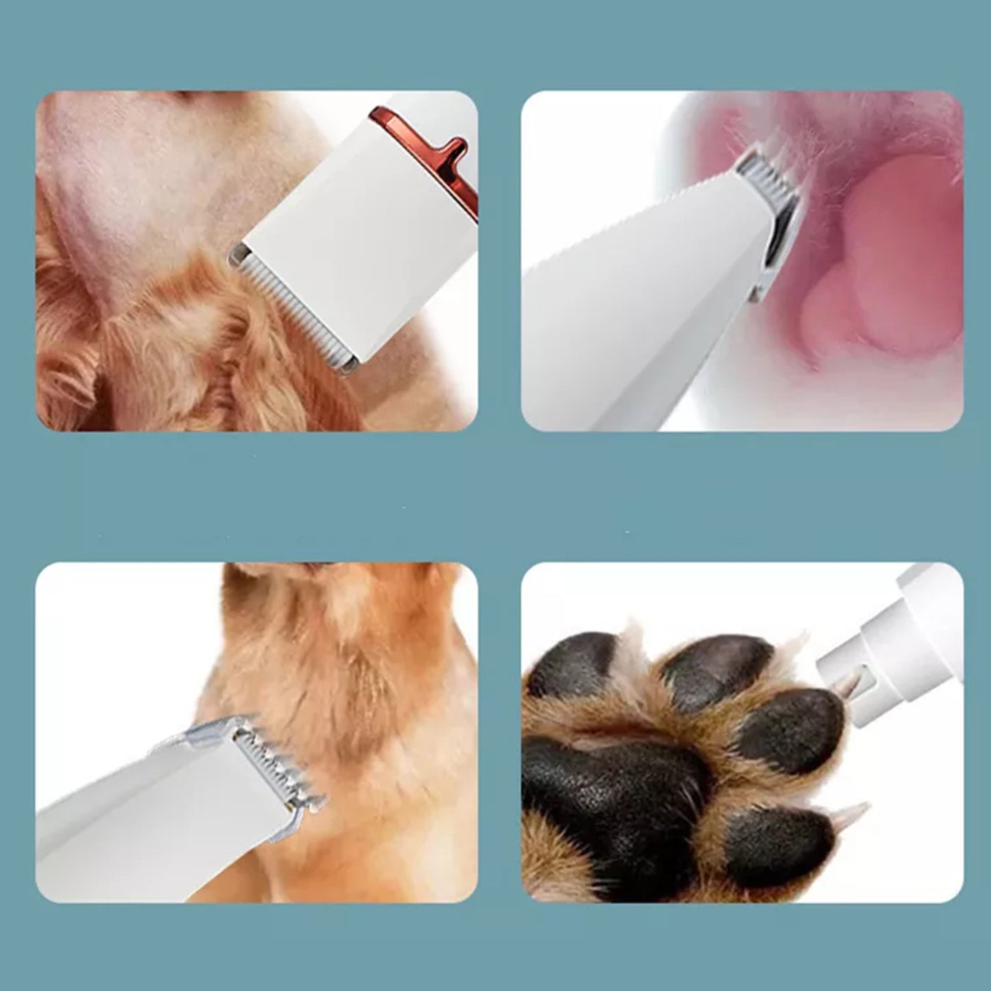 Pawfriends Pet Shaver Four-in-one Electric Hair Clipper Dog and Cat Electric Nail Sharpener