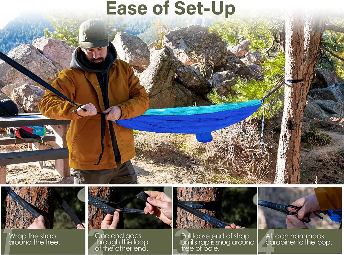 Green Camping Hammock - MarKay Outdoors