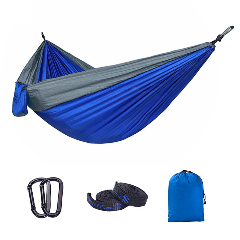 Blue & Grey Camping Hammock - MarKay Outdoors