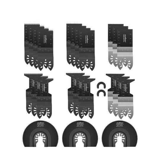 25Pc Metal & Wood Oscillating Saw Blades Set Quick Release Dewalt Bosch Makita