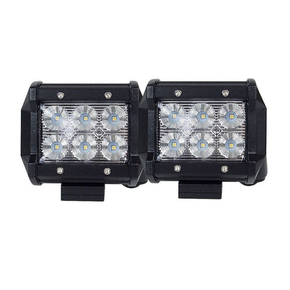 Pair 4inch CREE LED Work Light Bar Flood Beam Offroad Driving Lamp Reverse Fog - MarKay Outdoors