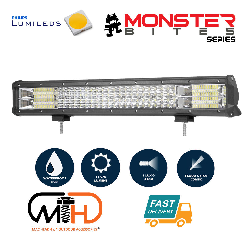 20 inch Philips LED Light Bar Quad Row Combo Beam 4x4 Work Driving Lamp 4wd - MarKay Outdoors