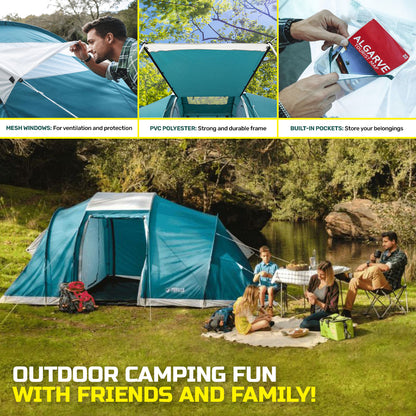 Bestway 4.9m x 2.m Tent 6 Person UV Protected Premium Double Layered PVC - MarKay Outdoors