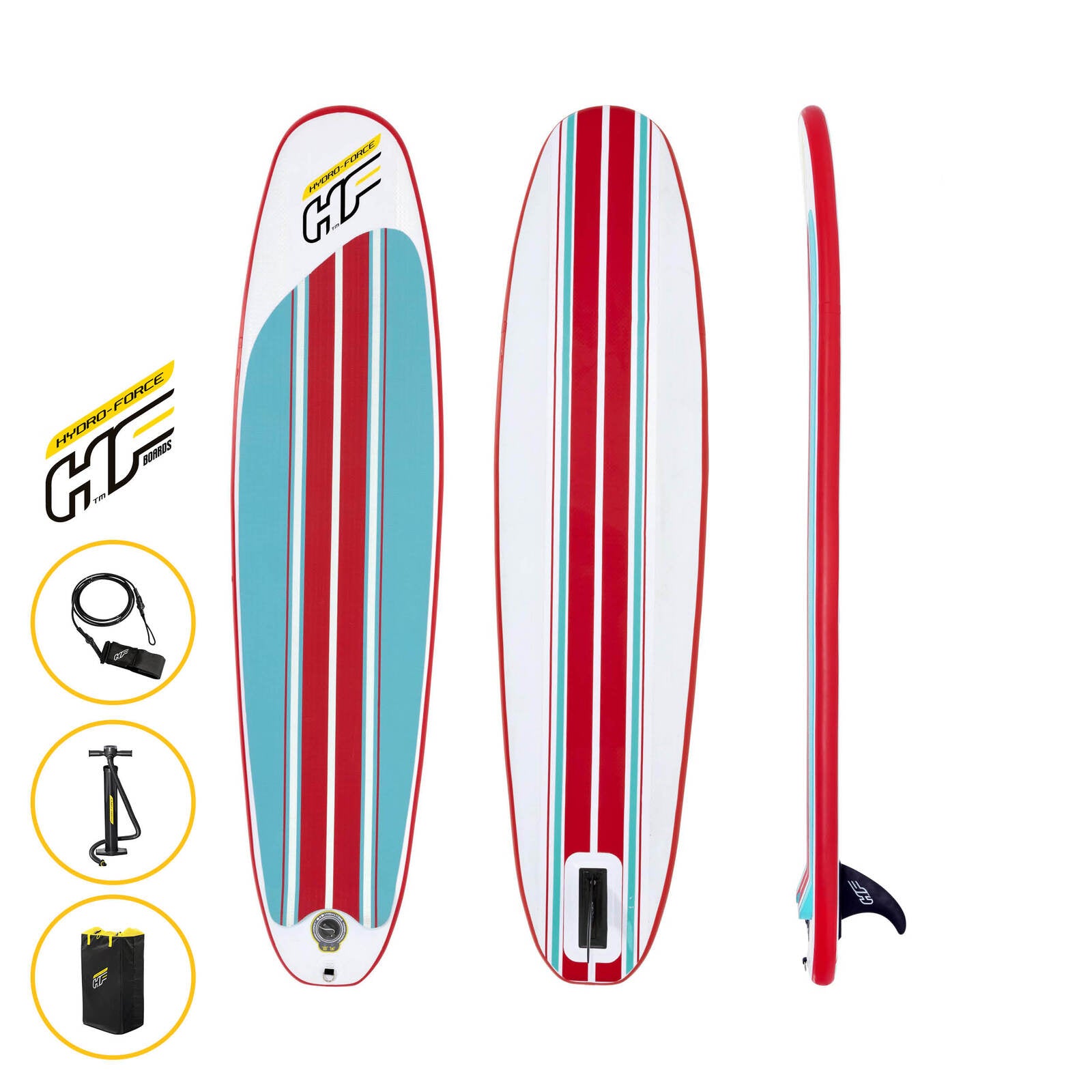 Bestway 2.4m Surfboard Inflatable Essentials Included Innovative Technology - MarKay Outdoors